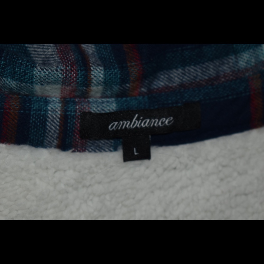 A long Fuzzy flannel shirt from fashion Nova